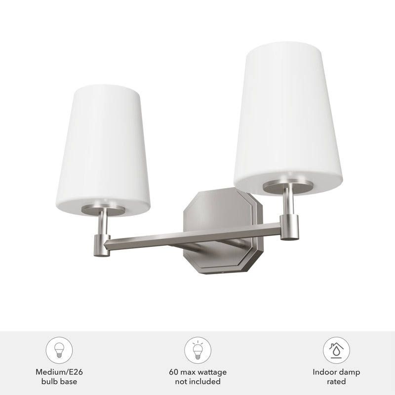 Nolita 2 - Light Dimmable Vanity Light, Brushed Nickel