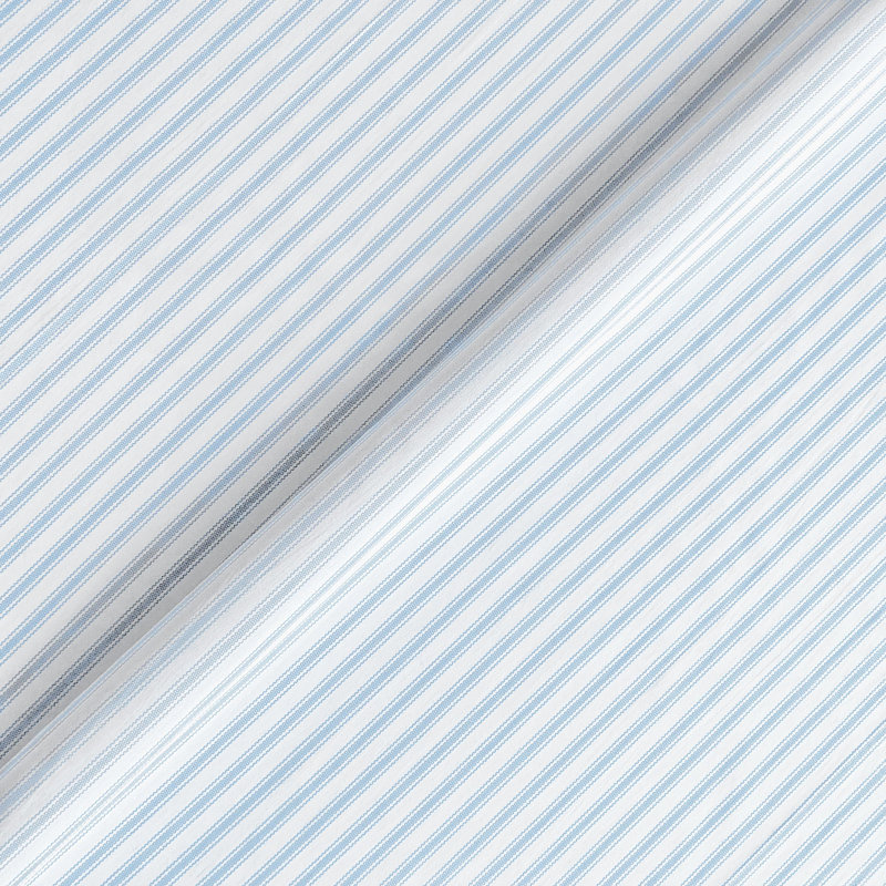 Tissu 100% coton Blass Ticking, Ciel