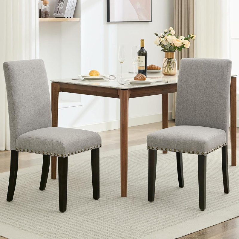 Upholstered Accent Chair, Black, Grey