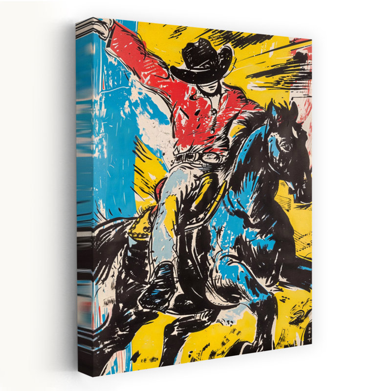 Art contemporain Art cheval contemporain, H 24 po x l 16 po