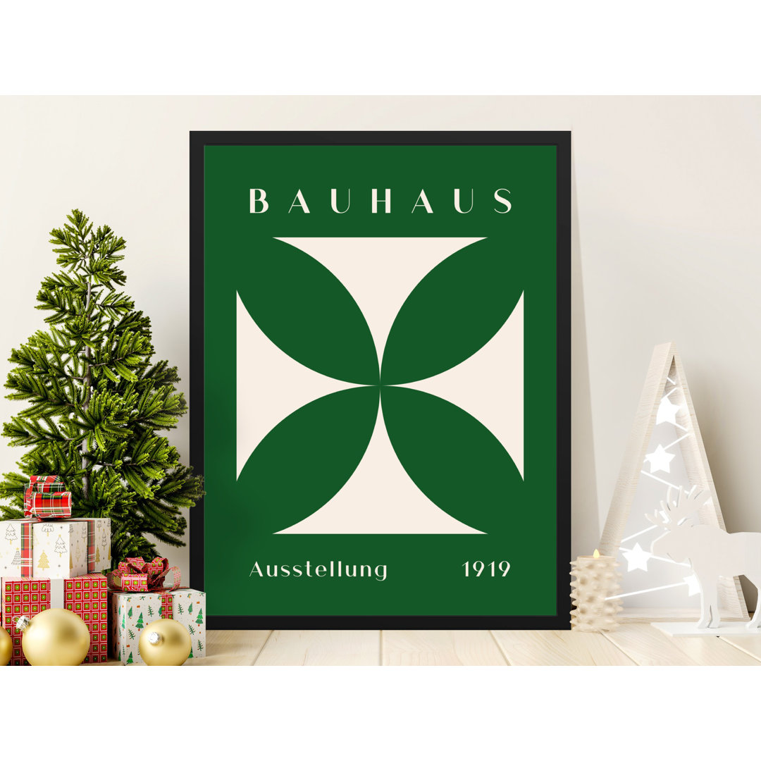 Bauhaus Exhibition 1919 Wall Art, Minimalist Poster, Green Geometric Print, Modern Art Decor, Gallery Wall, Home Decor