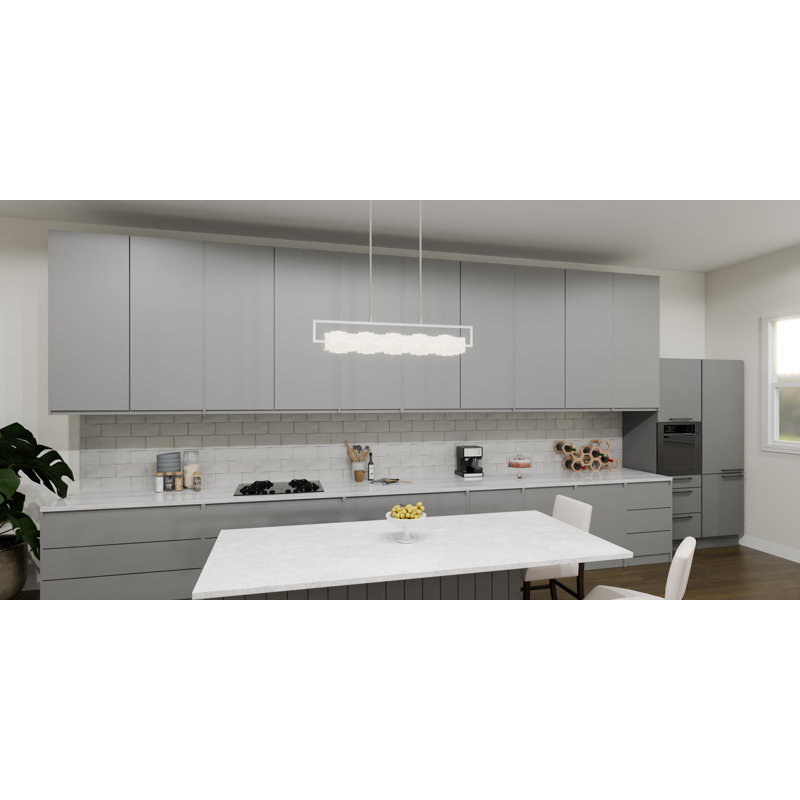 Dainah Integrated LED Polished Chrome Island Light