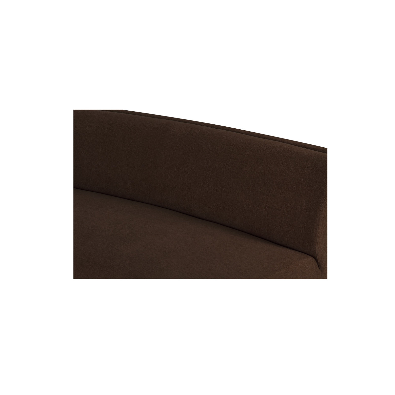 Remi Modular Corner Sectional, Brown Polyester