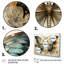 Papillon beige sarcelle, motifs complexes - art mural papillon-537538849-537283082