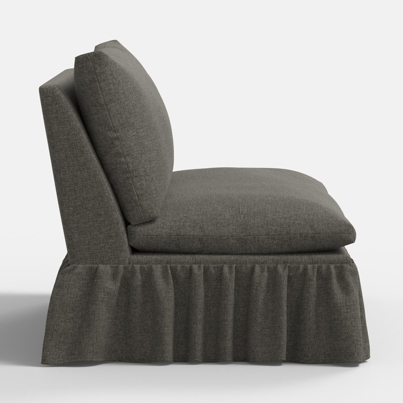 Thelma Settee, Zuma Charcoal Textured Linen