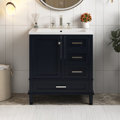 30" Freestanding Single Bathroom Vanity With Sink