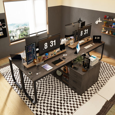Verlynn Modular L-Shaped Executive Desk 