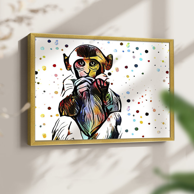 Motley Crew en couleur - impression encadrée - réversible, H 11 po x l 14 po, Or