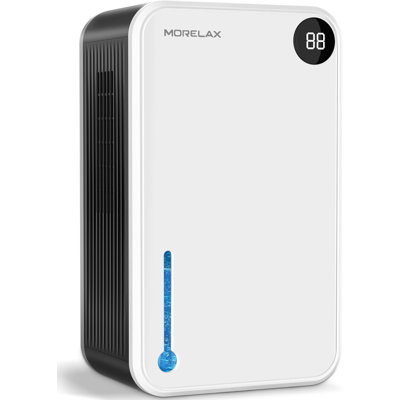 Dehumidifier,morelax Dehumidifier For Home,bathroom,bedroom,95 Oz Water Tank, (1000 Sq.ft) Quiet Small Dehumidifiers For Basement Home Bathroom With Auto Shut Off, 7 Colours Led Light,white