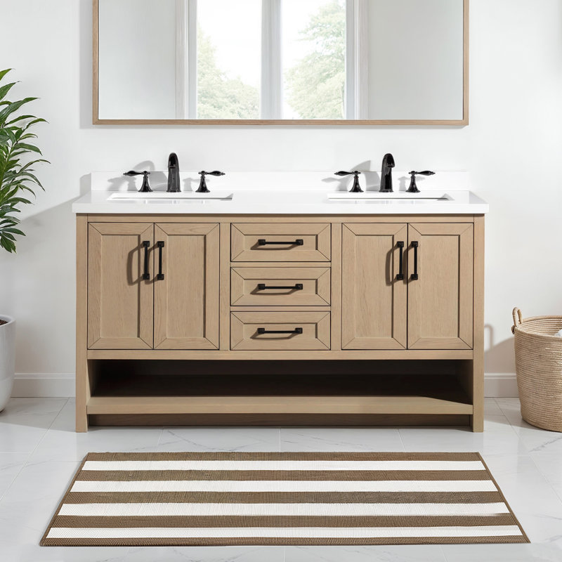 Ensemble de meuble-lavabo double 55 po Venice