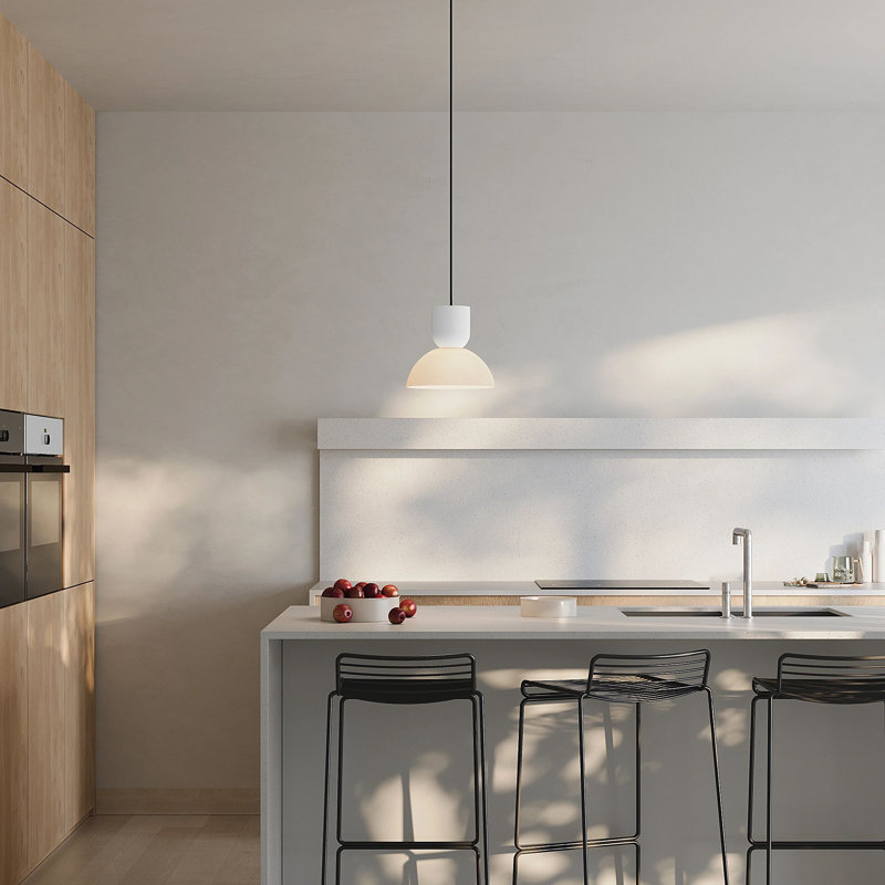 Buia Pendant Light, Snow, Black