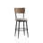 Whittington Wood And Metal Commercial Grade Swivel Stool-126017207