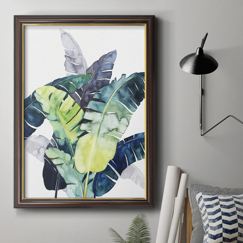 Toile encadrée de qualité supérieure Twilight Palms II - prête à être accrochée, H 27 po x l 18 po x P 1 po