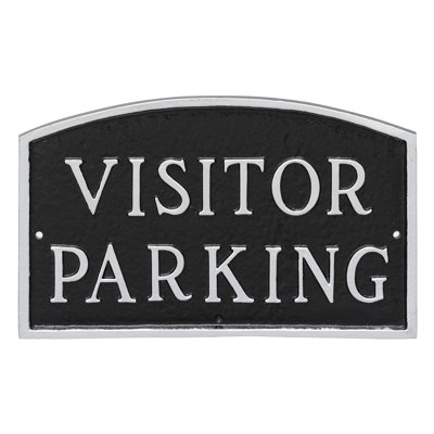 Visitor Parking Statement Garden Plaque