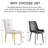 Renfri White Boucle Gold Frame Luxury Upholstered Dining Chair