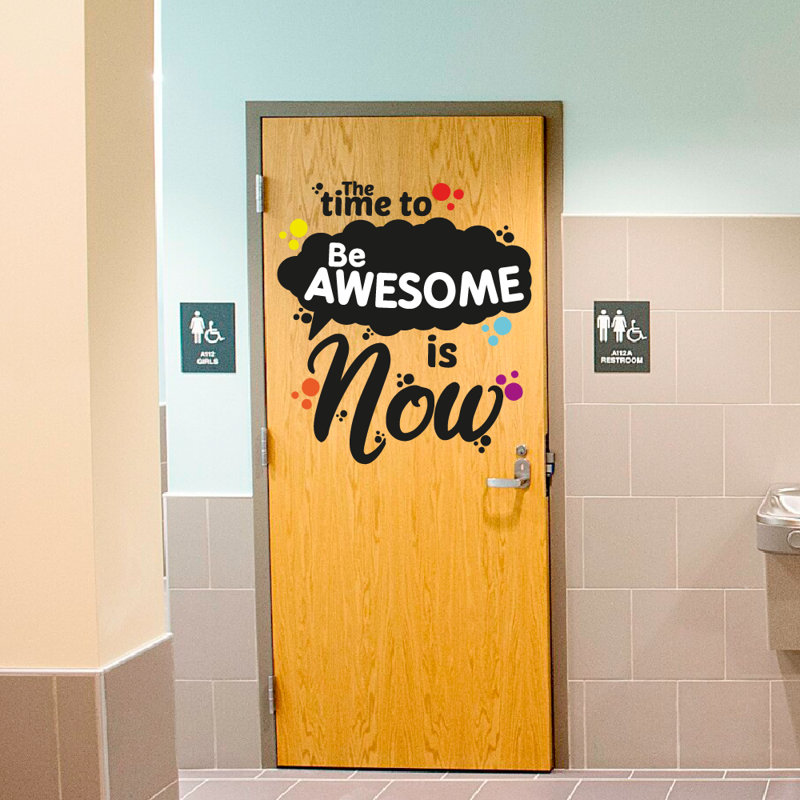 Text & Numbers Door Decal