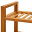 6 Pair Solid Wood Shoe Rack