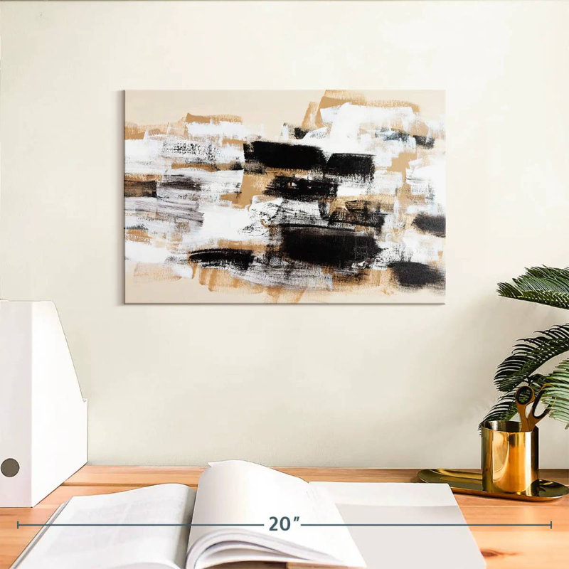 Avery Abstract Neutral, 8" H x 12" W