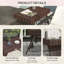 Table d'appoint pliante en rotin Outsunny, table de bout d'extérieur, table basse en rotin PE tissé à la main pour balcon, cour, jardin, pelouse, cour