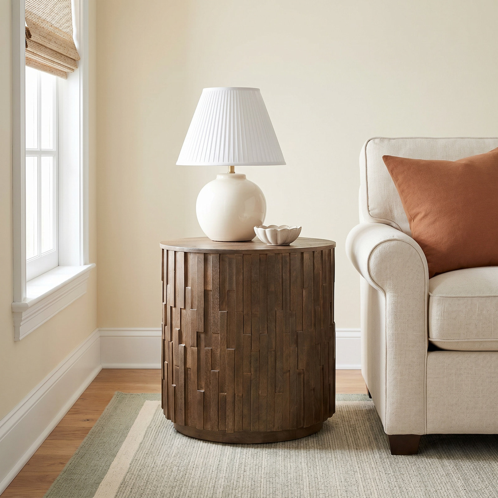 Atoir Solid Wood End Table