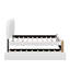Lit plateforme tapissier simple avec lit gigogne et pieds en bois-1243782393-1243782392