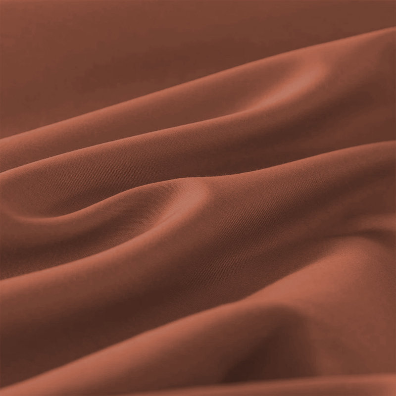 Aspire Homeware Ultra Soft 40cm Deep Fitted Sheet for Extra Deep Mattress and Cozy Sleep, Rust, Double (4'6)