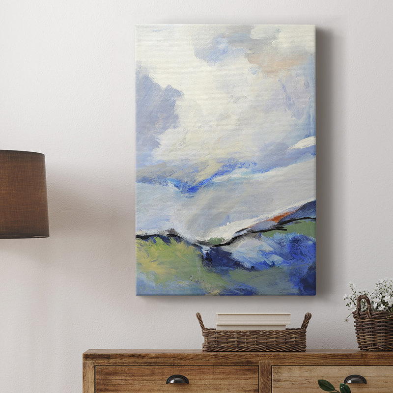 Autour des nuages III - galerie Cavas sur mesure, H 48 po x l 32 po