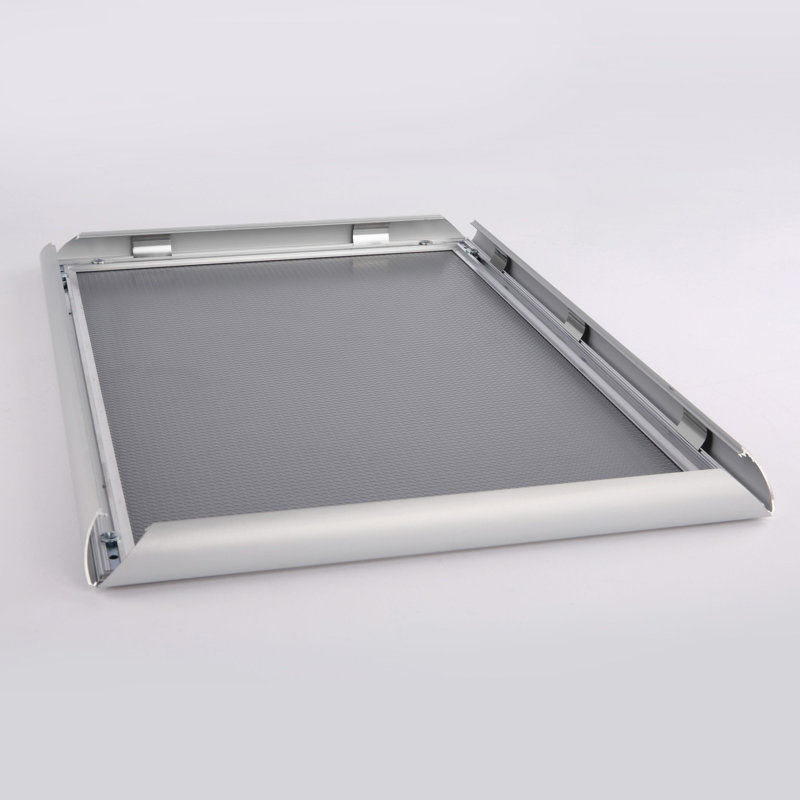 Cadre pour affiche Opti Snap 11 po x 17 po à profil avant en aluminium argenté (paquet de 20)