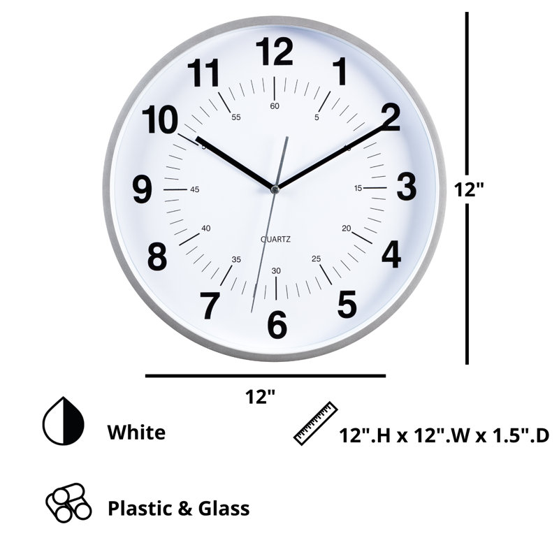 Horloge murale 12 po Tharon