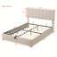 Lit plateforme tapissier avec système de rangement hydraulique-611202892-611202895