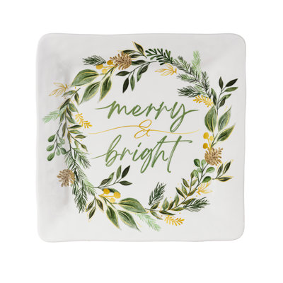 Plateau carré en mélamine Merry & Bright