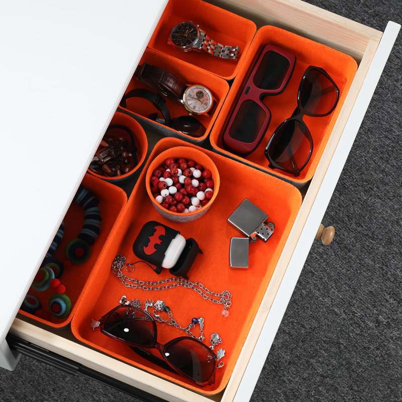 Ensemble de rangement H 2,4 po x l 7,9 po x P 10,8 po, Orange