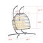 Chaise suspendue en rotin pour 2 personnes