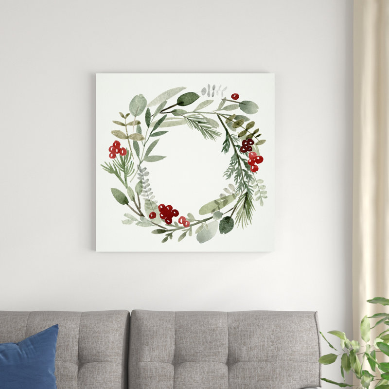 Couronne de houx II, H 30 po x l 30 po