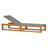 78.75'' Long Reclining Acacia Single Chaise