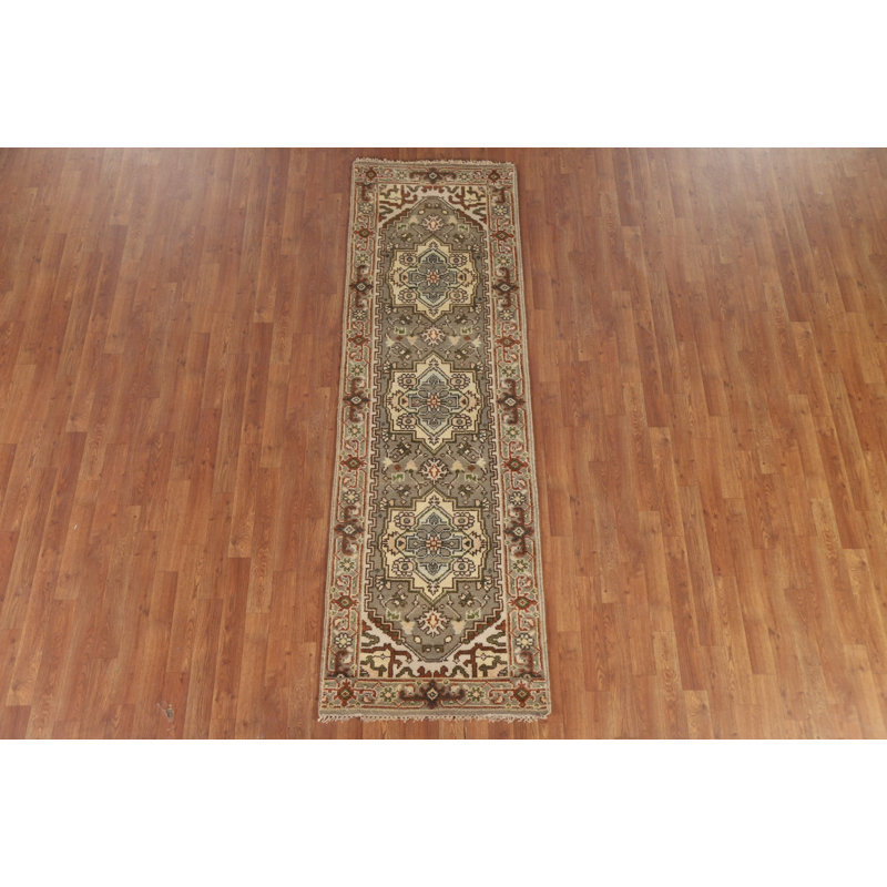 Tapis de couloir oriental fait à la main 3 x 8 po