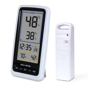 AcuRite Wireless Thermometer with Digital Display for Indoor/Outdoor Temperature and Humidity Measurements (01136M)