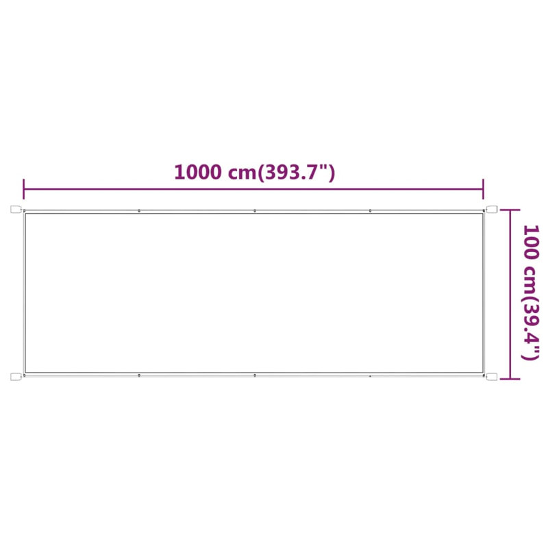 Dakota Fields 1000 cm W x 100 cm D Patio Awning, White
