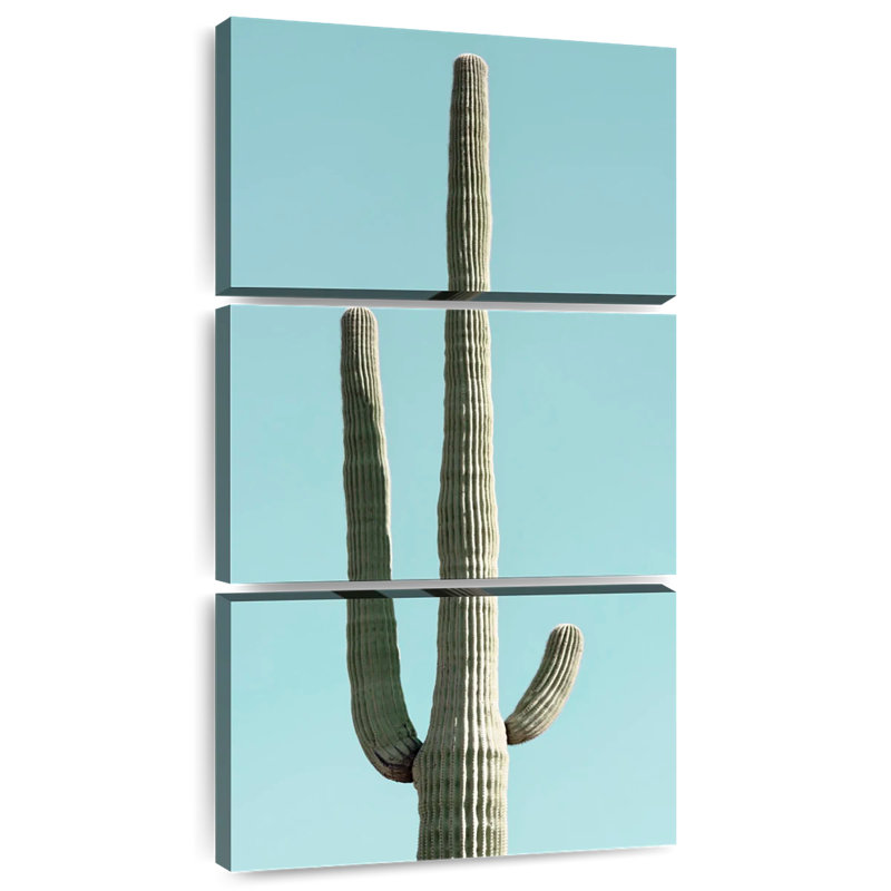 Green Desert Cacti, 80" H x 39" W