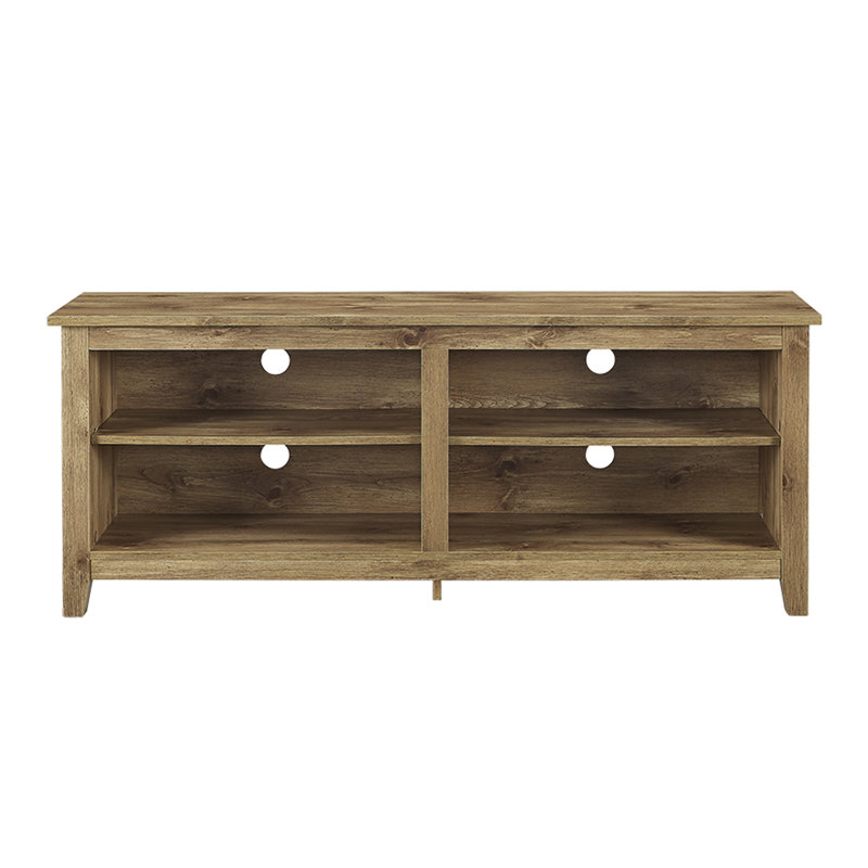 Meuble télé avec rangement ouvert Sunbury, Bois de grange, 58"