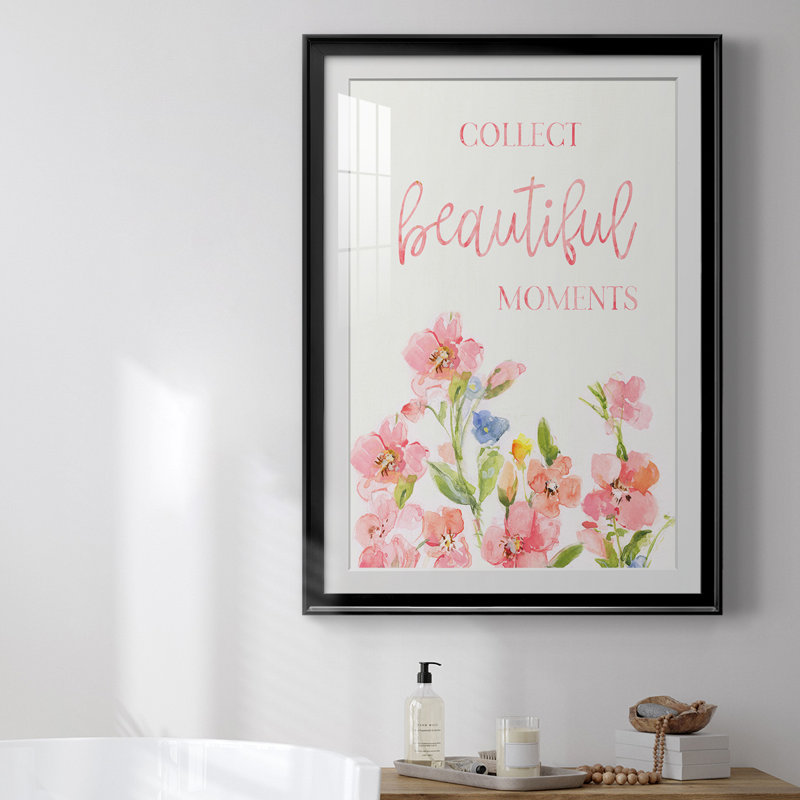 Beautiful Moments - Single Picture Frame Print, 42.5" H x 30.5" W x 1" D, Black