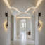 Stone and Aluminium Flush Mounted Sconce
