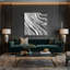 Abstrait art fluide sur toile grise 95-364939681
