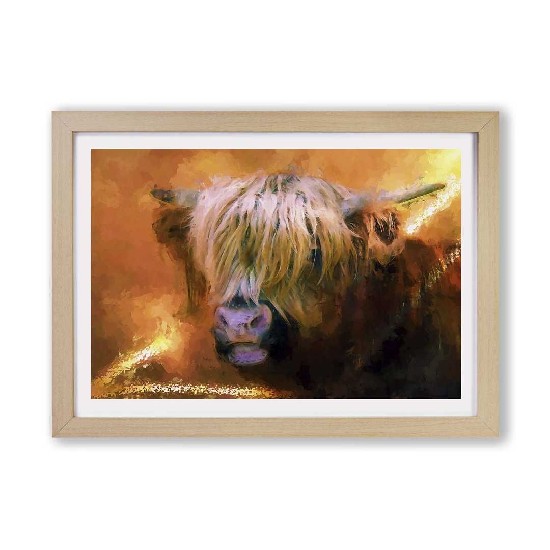 Portrait of a Highland Cow - Framed Print