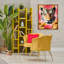 «Tiger on Dahlia Florals», art mural sur toile flottante par Vivien Rhyan-1598113124-1598113148