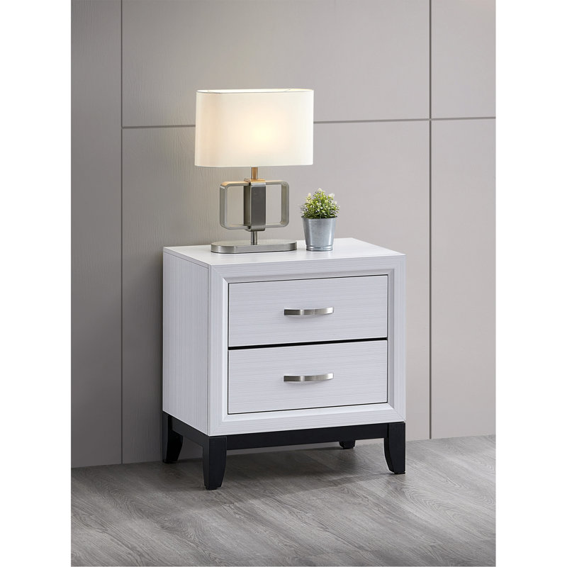 Table de chevet contemporaine, White