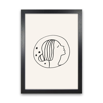 Delicate Face Circle by Planeta444 - Print