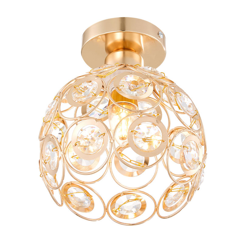 Crystal Semi Flush Mount
