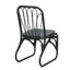 Black+grey Outdoor Pe Wicker Dining Chairs (set Of 2) - Washable Cushions, Iron Frame For Backyard/poolside-57041428-57041430