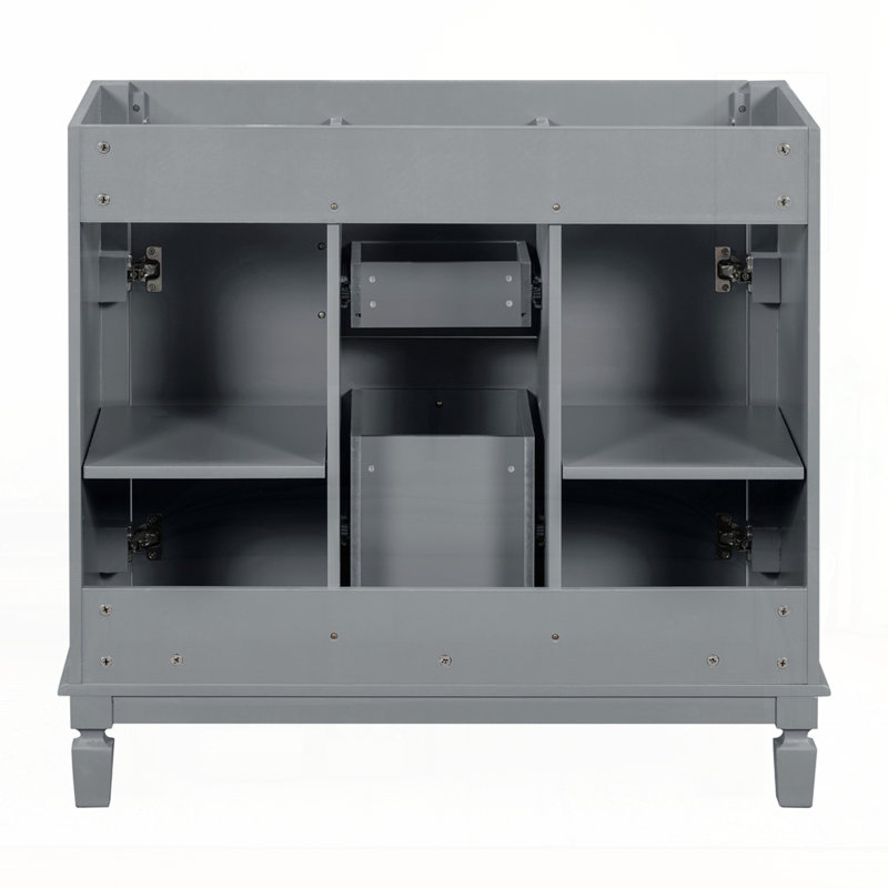 Meuble-lavabo 36 po sans lavabo supérieur, Gris
